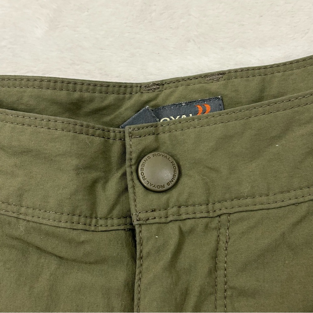 Royal Robbins Olive Green Nylon Stretch Outdoor Hiking Shorts Men’s Size 32w 10L - Picture 2 of 7